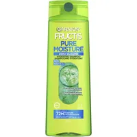 Fructis Pure Moisture Hydrating Shampoo, for 72 hours of moisture for Dry Hair and Scalp, with Hyaluronic Acid and Cucumber Water