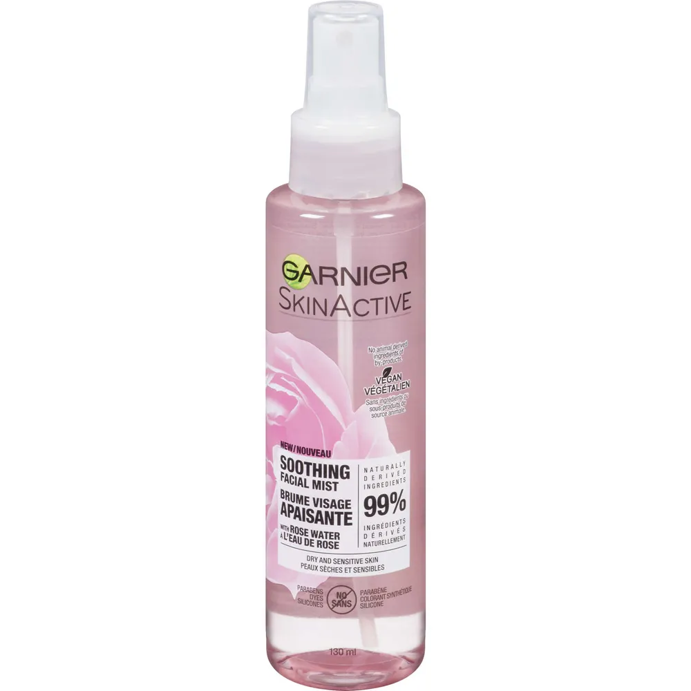 SkinActive Soothing Facial Mist with Rose Water, 125ml, for dry and sensitive skin