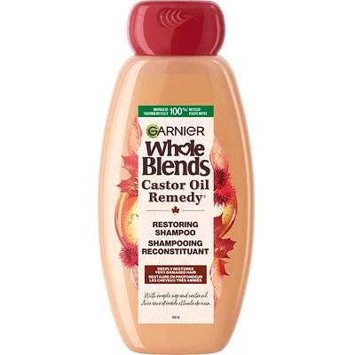 Garnier Whole Blends Castor Oil Remedy Shampoo, 650 mL