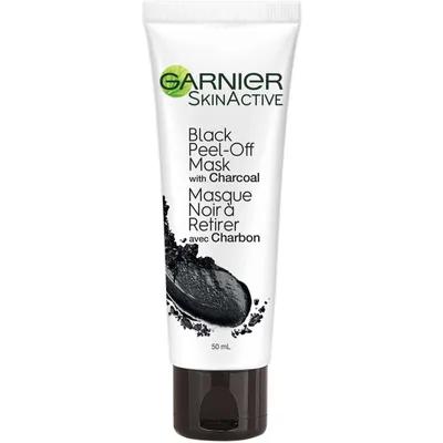 SkinActive Charcoal Black Peel-Off Mask Cleanser For Combination to Oily Skin