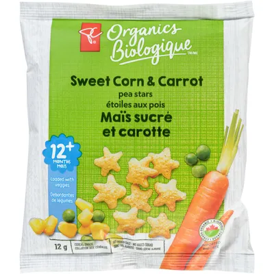Pea Stars Sweet Corn & Carrot