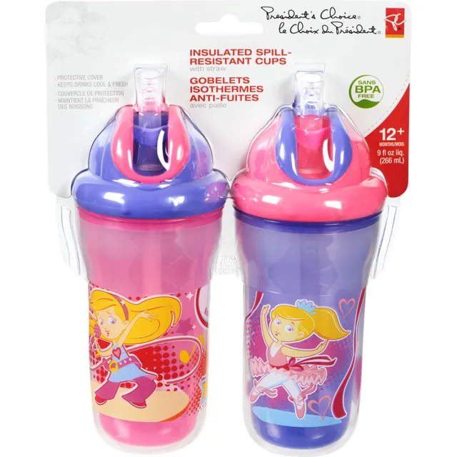  The First Years Disney/Pixar Cars Insulated Hard Spout Pack of Sippy  Cups for Toddlers, 9 Ounce (Pack of 2) : Baby