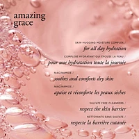 amazing grace shampoo, bath & shower gel for women, cleanses, conditions, softens skin & hair