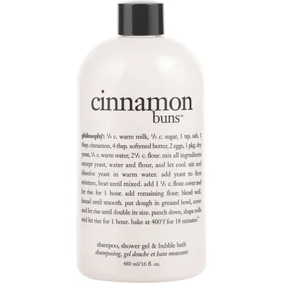 cinnamon buns shampoo, shower gel & bubble bath