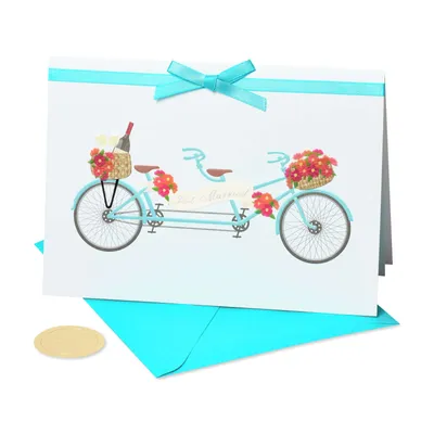 Papyrus Wedding Card (Tandem Bike)