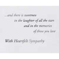 Papyrus Sympathy Card (All the Stars)