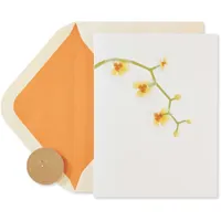 Papyrus Blank Card (Elegant Flowers)