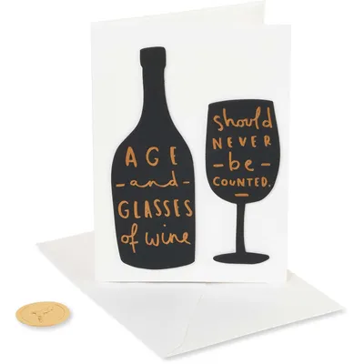 Papyrus Funny Birthday Card (Toast To You)