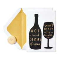 Papyrus Funny Birthday Card (Toast To You)