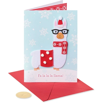 Funny Holiday Card (Handmade Llama)