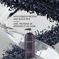 Nexxus Keraphix Damage Healing Shampoo for damaged, dry hair With ProteinFusion with keratin protein and black rice 1 L