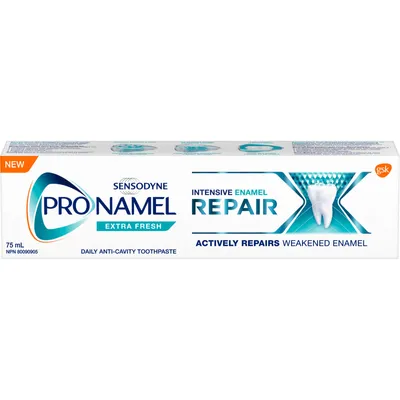 Sensodyne Pronamel Toothpaste for Enamel Care, Intensive Tooth Enamel Repair, Daily Fluoride Toothpaste, Extra Fresh, 75ml