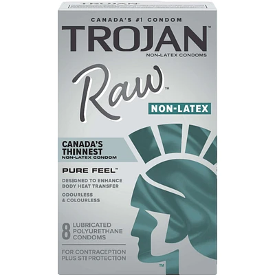 Raw Non-Latex Lubricated Pure Feel Condoms