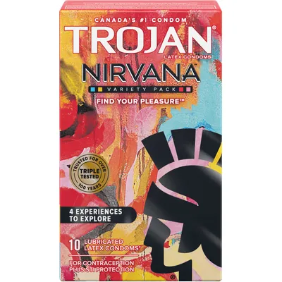 Nirvana Variety Pack Lubricated Latex Condoms
