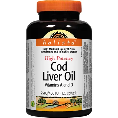 Cod Liver Oil High Potency 2500/400 IU