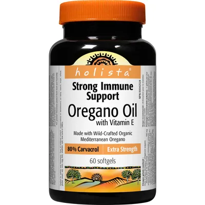 Oregano Oil with Vitamin E Extra Strength 80% Carvacrol