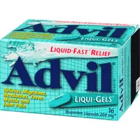 Advil Regular Strength Liqui-Gels Ibuprofen Capsules for Headaches and Pain Relief, 200 mg