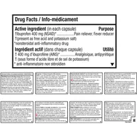 Extra Strength Liqui-Gels ( Count) 400 Mg Ibuprofen