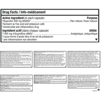 Advil Arthritis Pain Ibuprofen Capsules 400 mg 45 Long Lasting Liqui-Gels