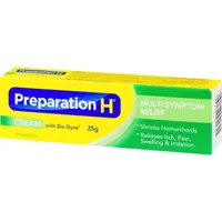 Preparation H® Multi-Symptom Hemorrhoid Treatment Cream with Bio-Dyne, 25g Tube