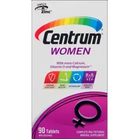 Centrum Women Multivitamin and Multimineral Supplement Tablets, 90 Count