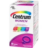 Centrum Women Multivitamin and Multimineral Supplement Tablets, 90 Count