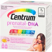 Centrum Prenatal+DHA Multivitamin Supplement with DHA/EPA Omega 3 Combo Pack, 120 Total Count