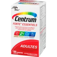 Centrum Forte Essentials Adult Multivitamin and Multimineral Supplement Tablets, 100 Count