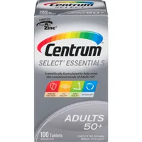 Centrum Select Essentials Adults 50+ Multivitamin and Multimineral Supplement Tablets