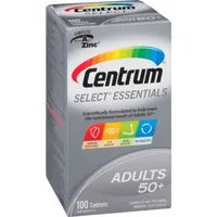 Centrum Select Essentials Adults 50+ Multivitamin and Multimineral Supplement Tablets