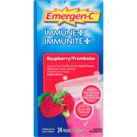 Immune+ Vitamin C & Mineral Supplement Fizzy Drink Mix, Raspberry