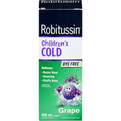 Robitussin Children's Cold Grape Liquid 100 ml