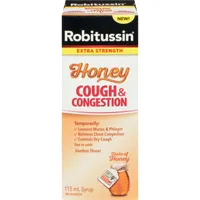 Robitussin Cough & Congestion Syrup Honey Extra Strength ml