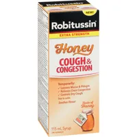 Robitussin Cough & Congestion Syrup Honey Extra Strength ml