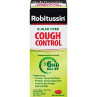 Robitussin Cough Control Liquid People with Diabetes Berry Flavour 115 ml