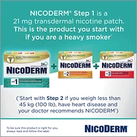 NICODERM® Stop Smoking System, STEP 1