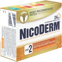 NICODERM® Stop Smoking System, STEP 2, 7 clear patches (one patch daily) 14 mg/day