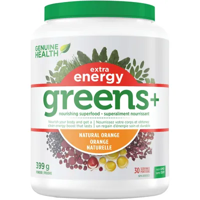 Greens+ Extra Energy Superfood, Natural Orange, Non GMO