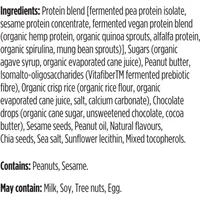 Fermented Vegan Proteins+ Bar, Peanut Butter Chocolate, 14g Protein, Gluten Free