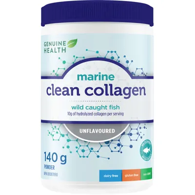 Marine Clean Collagen, Unflavored Hydrolyzed Collagen Powder