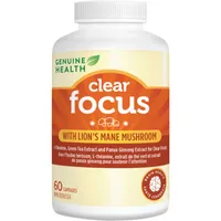 Clear Focus with Lion's Mane Mushroom, Vegan, Gluten Free, Soy Free, Non GMO