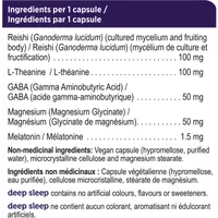 Genuine Health Deep Sleep with Reishi Mushroom, Vegan, Gluten Free, Soy Free, Non GMO, 60 Count Capsules