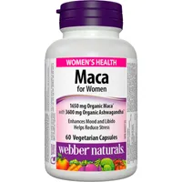 Maca for Women 1650 mg Organic Maca with 3600 mg Organic Ashwagandha