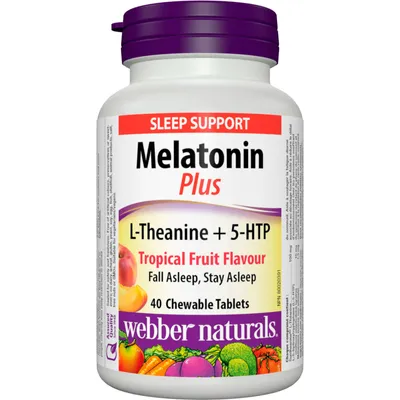 Melatonin Plus L-Theanine + 5-HTP Tropical Fruit Flavour