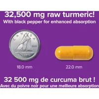 Turmeric Curcumin Ultra Strength with Black Pepper 32,500 mg (raw herb)