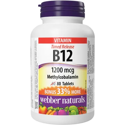 Timed-Release Vitamin B12 1200 mcg