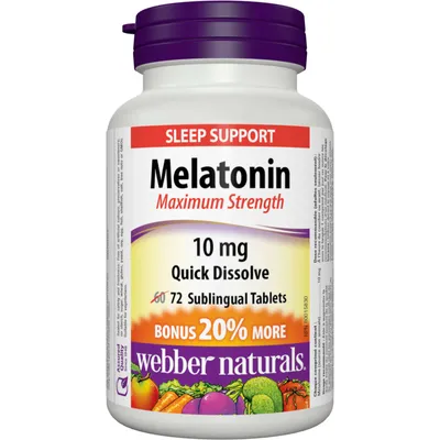 Melatonin Maximum Strength Quick Dissolve 10 mg
