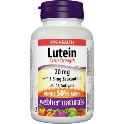 Lutein Extra Strength  20 mg with 3.5 mg Zeaxanthin