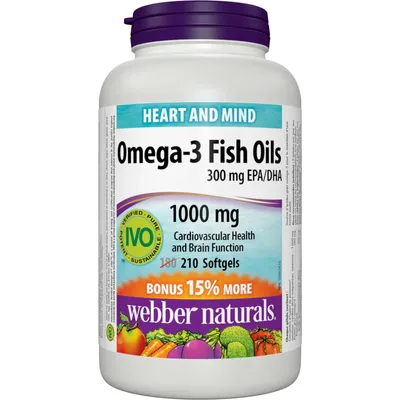 Omega-3 Fish Oils 300 mg EPA/DHA 1000 mg