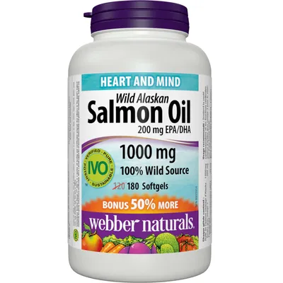 Wild Alaskan Salmon Oil 200 mg EPA/DHA 1000 mg